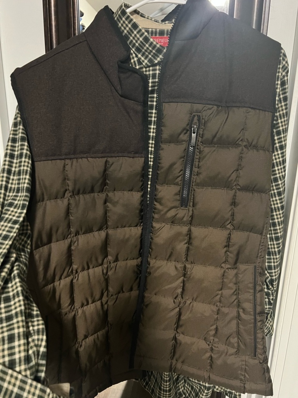 Daniel Cremieux Brown Quilted Puffer Vest
